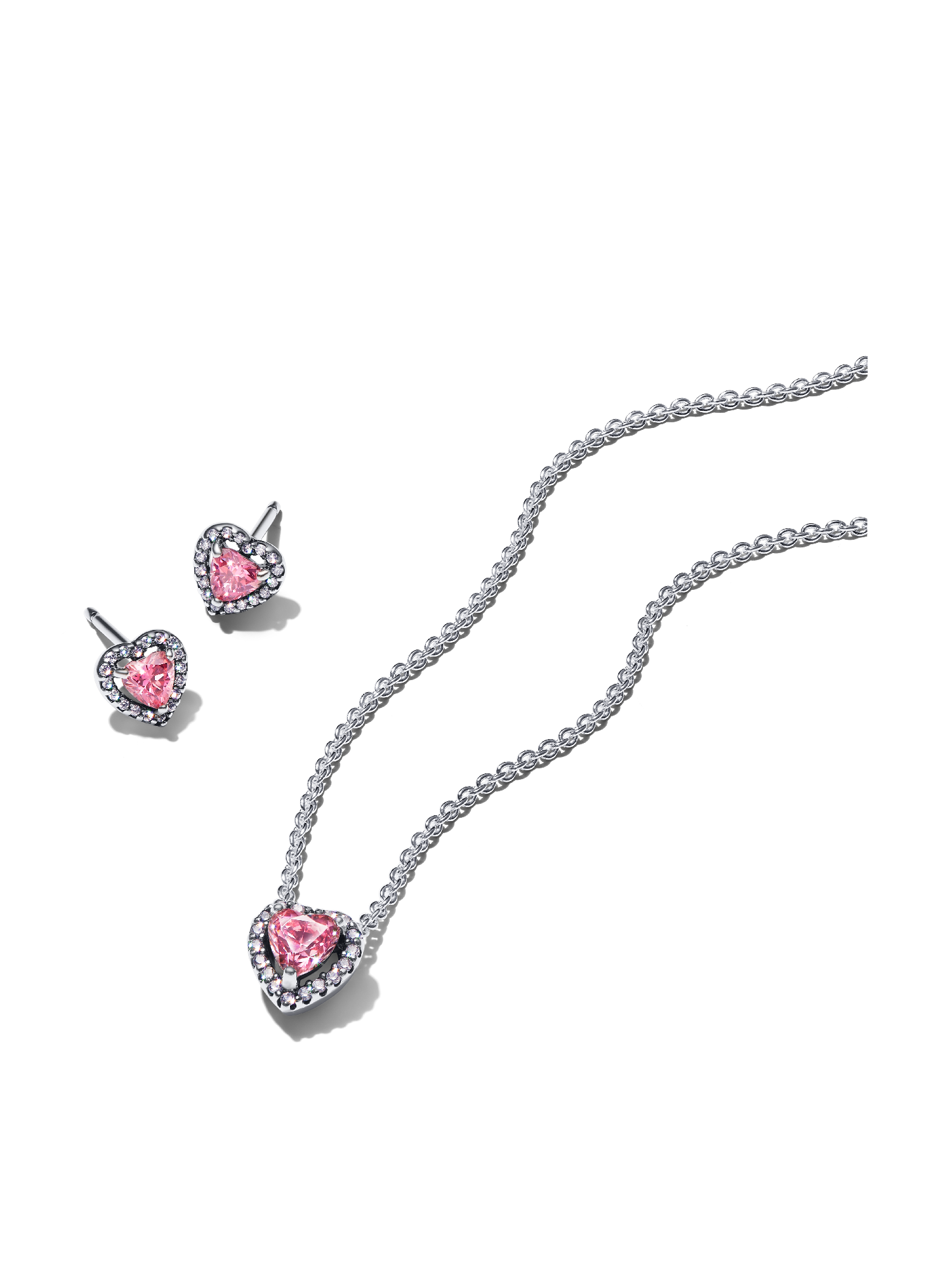 Pink Heart Jewellery Gift Set | スターリングシルバー | パンドラ'